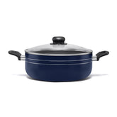 Cacerola Azul de 28 cm con antiadherente interior